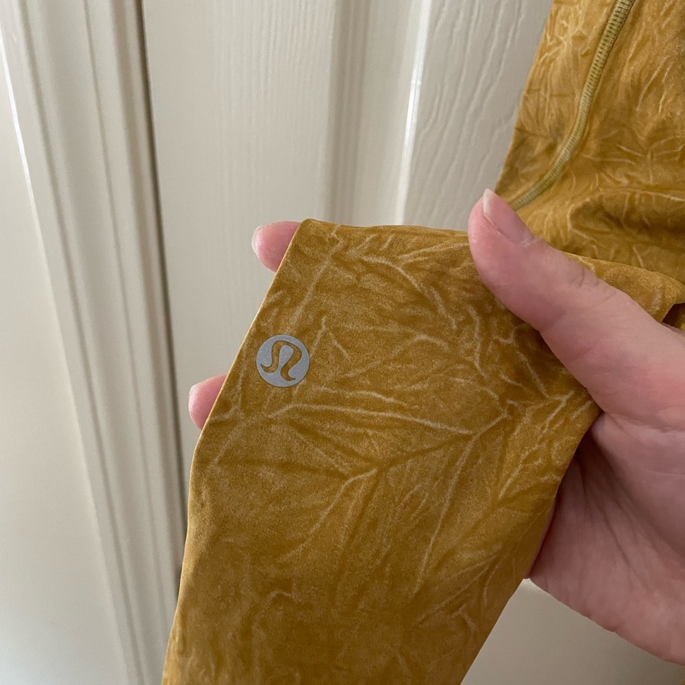 Lululemon Fast and Free High Rise Legging 25” Ice Dye Spiced Bronze Size 4 - Picture 5 of 7